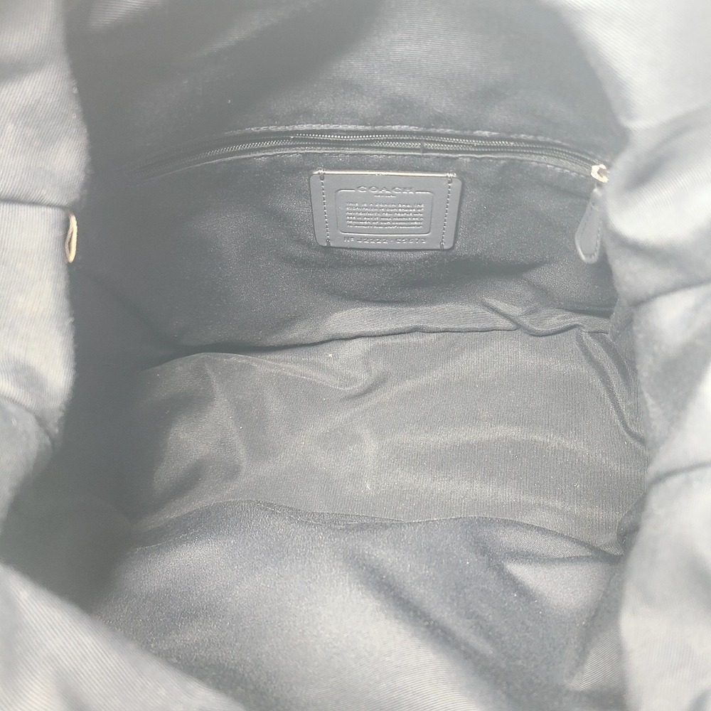 Coach Pennie Pebbled Leather Sky Blue Blk Trim Shoulder Handbag Purse Rare Color - Picture 10 of 11